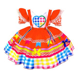 Vestido Junino Infantil Festa