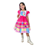 Vestido Junino Infantil Festa Princesas Junina Meninas Luxo