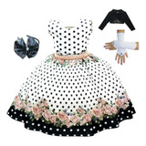 Vestido Juvenil Borboleta Luxo
