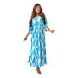 Vestido Kaftan Longo Morcego