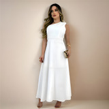 Vestido Laco Ombro Midi