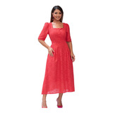 Vestido Laise Algodao Moda