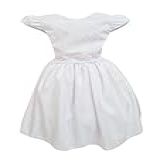 Vestido Lese Infantil Branco Bordado Festa Aniversário Luxo Tamanho 12