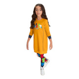 Vestido Lilica Ripilica Inverno Manga Longa Infantil Menina