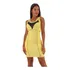 Vestido Limone Modas Tubinho Liso Com Detalhe Amarelo - P