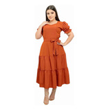 Vestido Liso Moda Evangelica