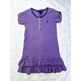Vestido Listrado Roxo