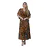 Vestido Longa Manga Morcego Estampado Sem Bojo - Maxma 8428