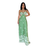 Vestido Longo Aberto Costas