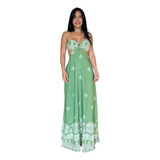 Vestido Longo Alcinha De