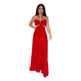 Vestido Longo Alcinha De