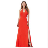 Vestido Longo Alcinha Laranja