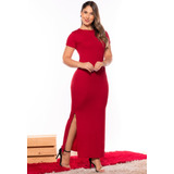 Vestido Longo Casual Canelado