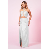 Vestido Longo Com Argola