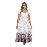 Vestido Longo Com Estampa