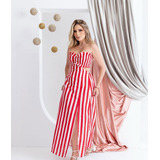 Vestido Longo Com Fenda