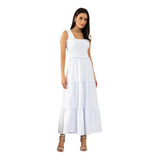 Vestido Longo Com Lastex