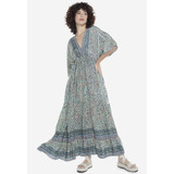 Vestido Longo Com Manga