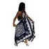 Vestido Longo Costa Nua Indiana Chic Floral Com Pontas Regul