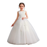 Vestido Longo Daminha Branco