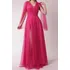 Vestido Longo De Festa Madrinha, Capa, Com Fenda 064
