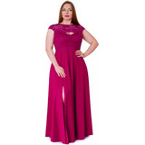Vestido Longo De Festa Plus Size Ps54