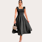 Vestido Longo De Linho