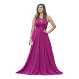 Vestido Longo Debutante Renda E Tule Madrinha Formatura