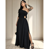 Vestido Longo Elegante Fenda