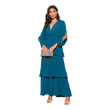 Vestido Longo Elegante Saia