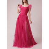 Vestido Longo Em Tule