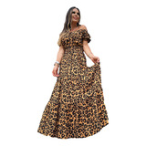 Vestido Longo Estampa Floral