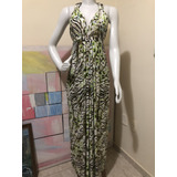 Vestido Longo Estampado Detalhe
