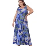 Vestido Longo Estampado Plus