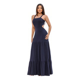 Vestido Longo Feminino Alcinha