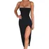 Vestido Longo Feminino Amarração Fenda Lateral Alcinha Maxi