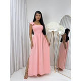 Vestido Longo Feminino Casual