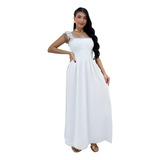 Vestido Longo Feminino Casual