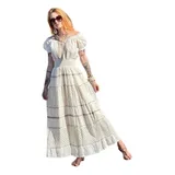 Vestido Longo Feminino Ciganinha
