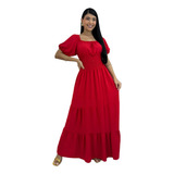 Vestido Longo Feminino Ciganinha