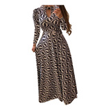 Vestido Longo Feminino Com