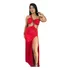 Vestido Longo Feminino Com Fenda Tecido De Alta Qualidade