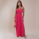 Vestido Longo Feminino Com