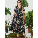 Vestido Longo Feminino Estampado