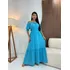 Vestido Longo Feminino Evangélico Chique Soltinho Ciganinha
