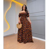 Vestido Longo Feminino Lastex Ciganinha Tomara Que Caia