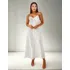 Vestido Longo Feminino Lastex Costas Alcinha Soltinho Poa