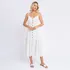 Vestido Longo Feminino Lastex Costas Alcinha Soltinho Poa