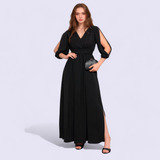 Vestido Longo Feminino Manga