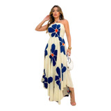 Vestido Longo Feminino Rodado